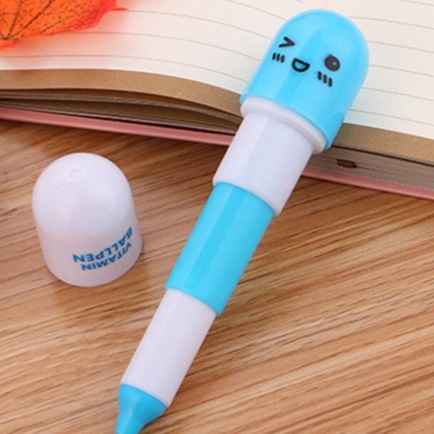 [BAYAR DI TEMPAT] Pulpen Kapsul Smile Souvenir Warna Warni