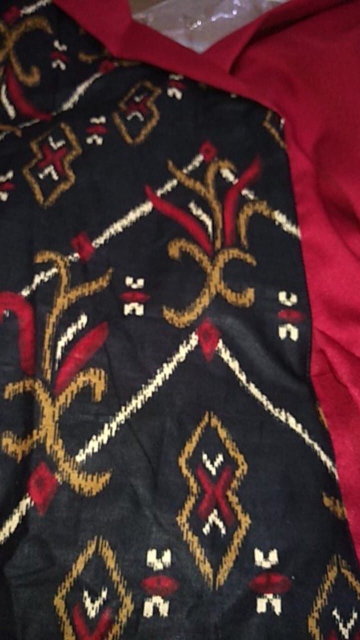 Tey-17 Batik Wanita Asj Sa Hrb026 Kenongo Kemeja Tosca Pendek