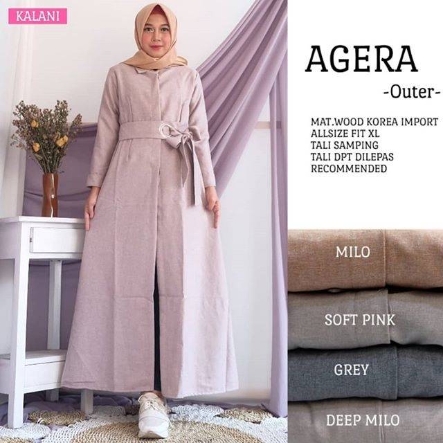 Agera Long Outer Wood Korea Polos