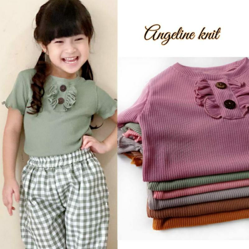 ANGELINE knit tee kaos anak perempuan 2-4 tahun gudang.clodi