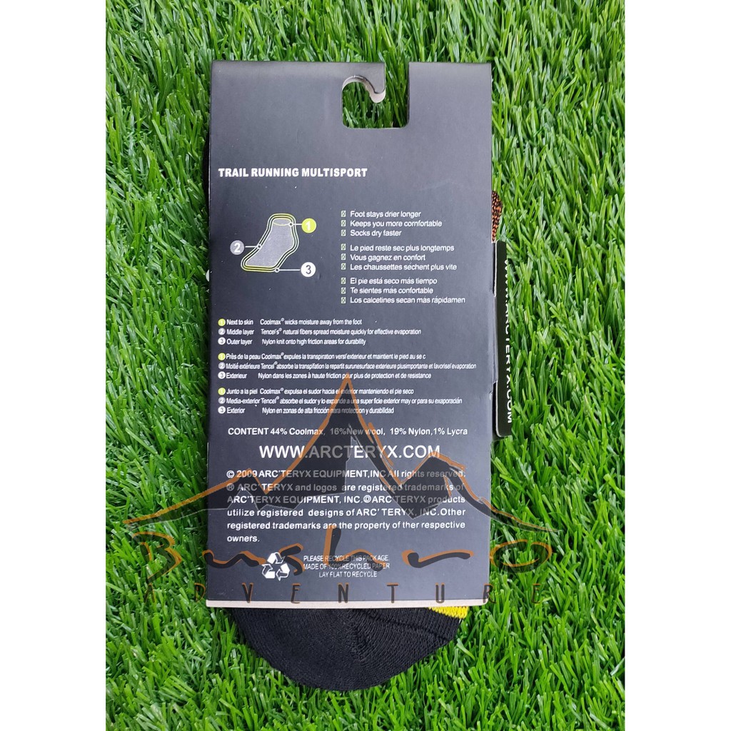 Kaos Kaki Trekking Arcteryx - Outdoor Socks Coolmax - Kaus Kaki Hiking