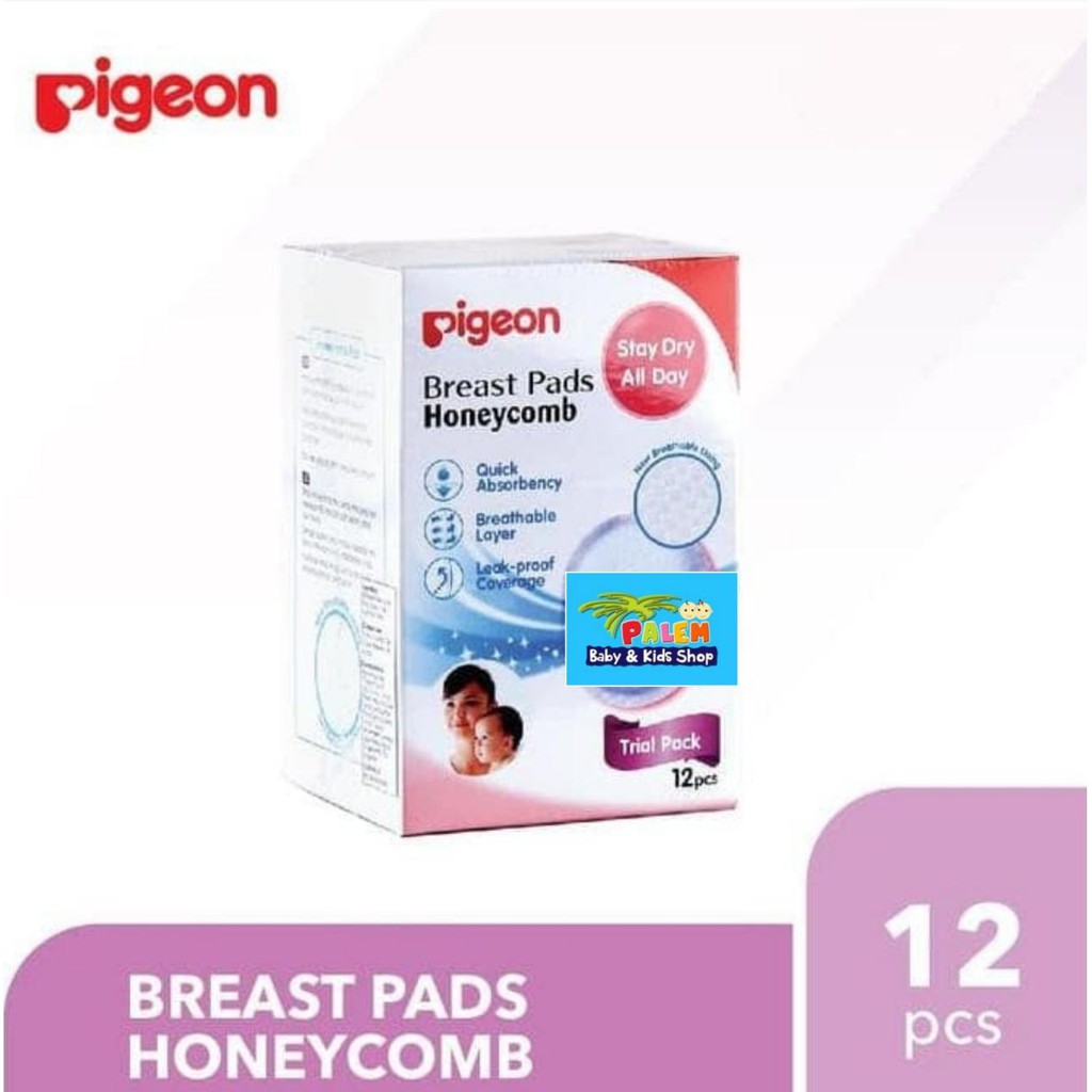 PIGEON BREAST PADS HONEYCOMB 12pcs 5082