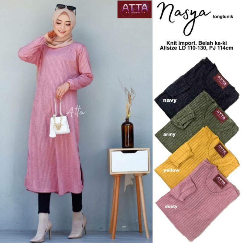 Almira Tunik - Tunik Knit Rajut LD104+ / Nasya Tunik / R.10 -  279-6156
