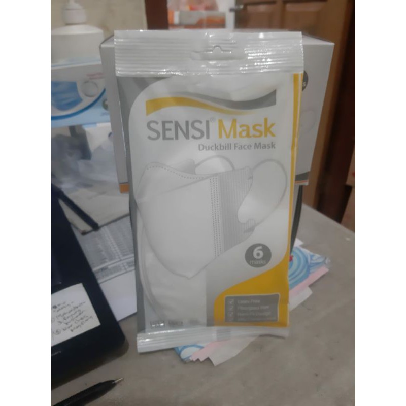 MASKER SENSI DUCKBILL SACHET ISI 6 ORIGINAL PABRIK