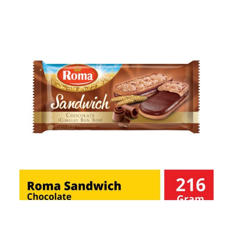 

Roma Sandwich Biskuit Coklat 216g