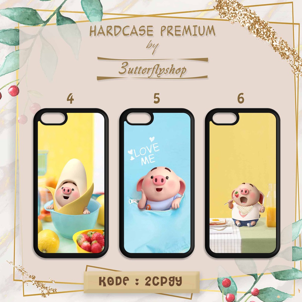 Hardcase Cute Piggy casing case HP xiaomi samsung iphone oppo vivo realme redmi meizu