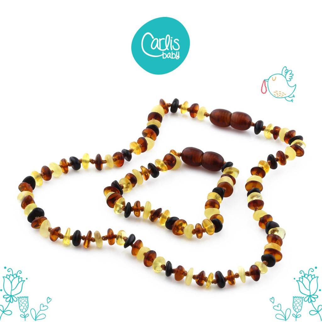 XR52M Set Kalung  Gelang Amber Tumbuh Gigi Bayi  By Carlis 