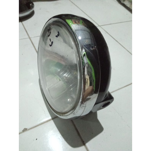 batok lampu bulat depan high lamp reflektor megapro mp mega pro primus lama hiu 1600 ori copotan
