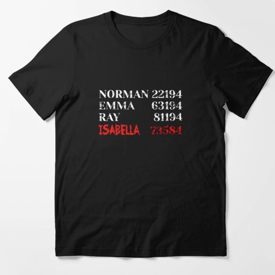 Tshirt Promise no neverland Code Norman Emma Ray Isabella