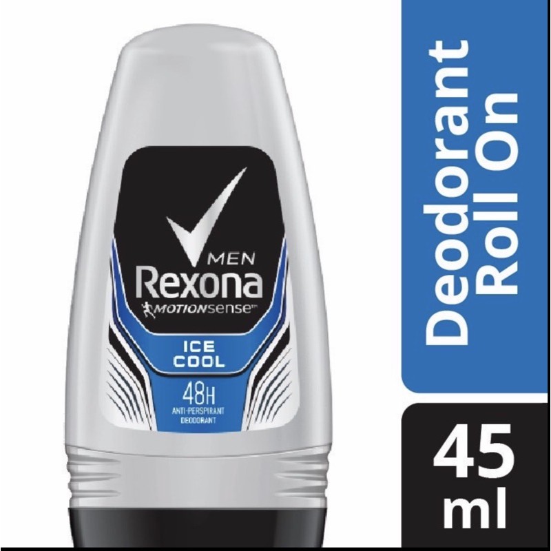 Rexona Men Ice Coll / V 8 Kuning Deodorant Pria Deo Rool on 45ml