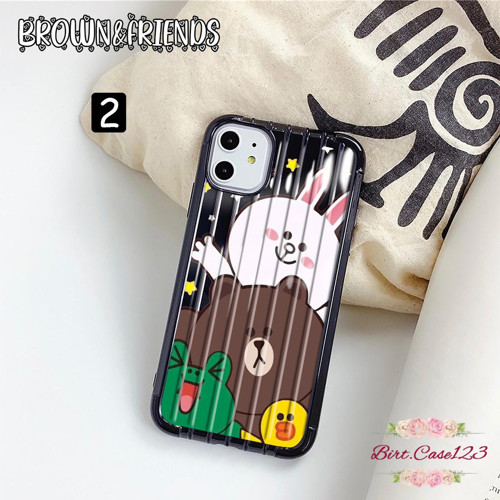 Softcase BROWN Oppo A3s A1k A5 A9 2020 A7 F9 A5s A31 A52 A92 BC3537