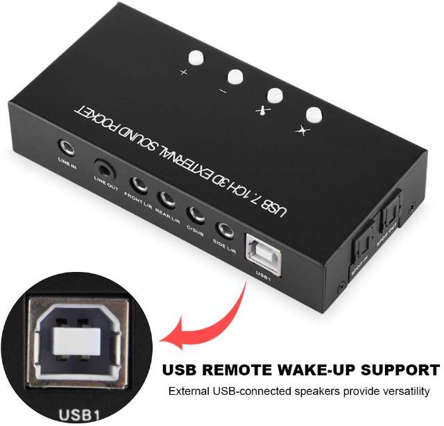 USB 7in1CH 3D External Sound Pocket