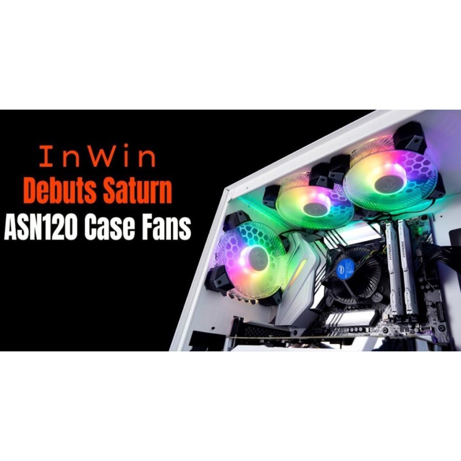 Fan Casing 12Cm Inwin ARGB ASN12 Saturn 3 Triple Pack with Controller