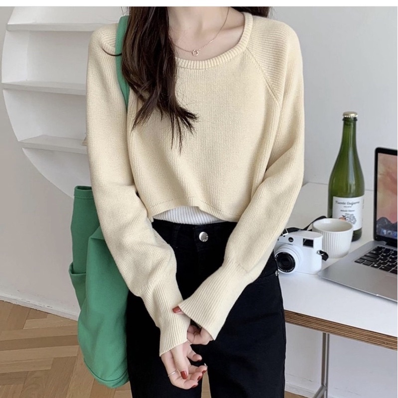Jemima knite sweater wanita korean | sweater rajut murah