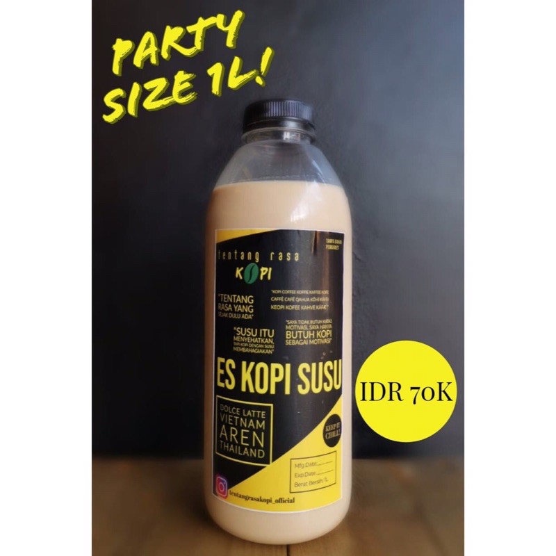 

Es kopi susu 1 Liter by Tentang Rasa Kopi