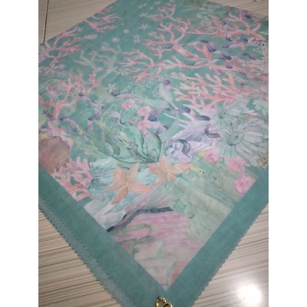 Booked Buttonscarves Disney Teal Preloved