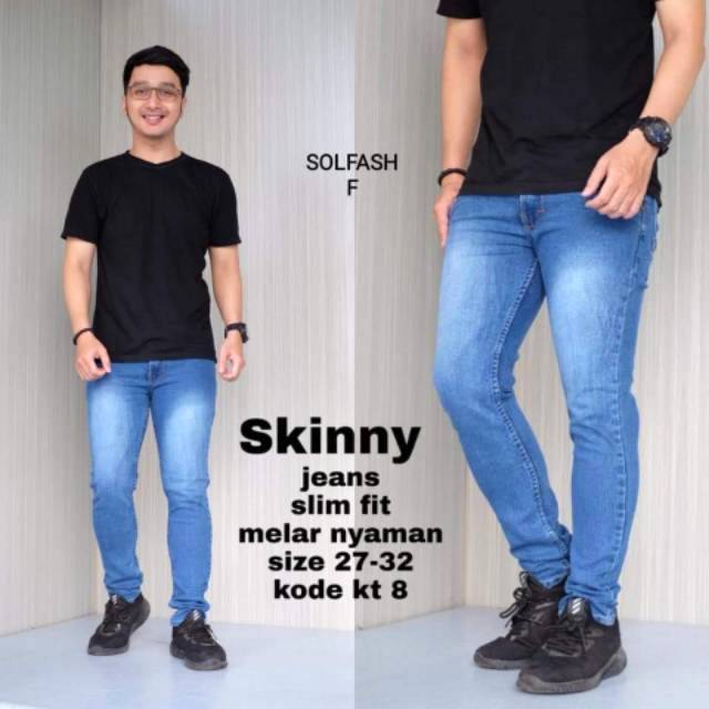 Celana jeans panjang pria softblue streeth melar