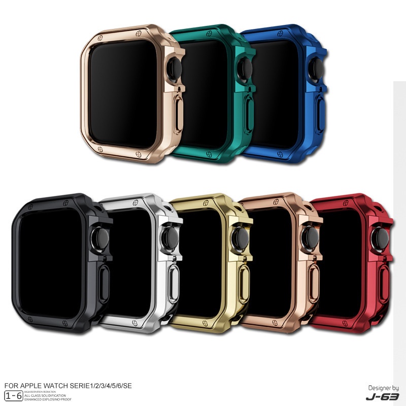 Tpu Case Untuk Apple Watch 40mm 41mm 44mm Shockproof Pelindung Bumper Cover 42mm 44mm 45mm Aksesoris Untuk Iwatch7.6 /5 /4/SE /3