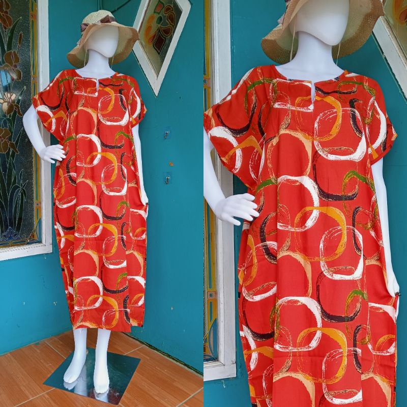 Daster Habel/HISBI Long BUSUI Panjang Semata Kaki Bahan Rayon Premium-Hisbi busui  21