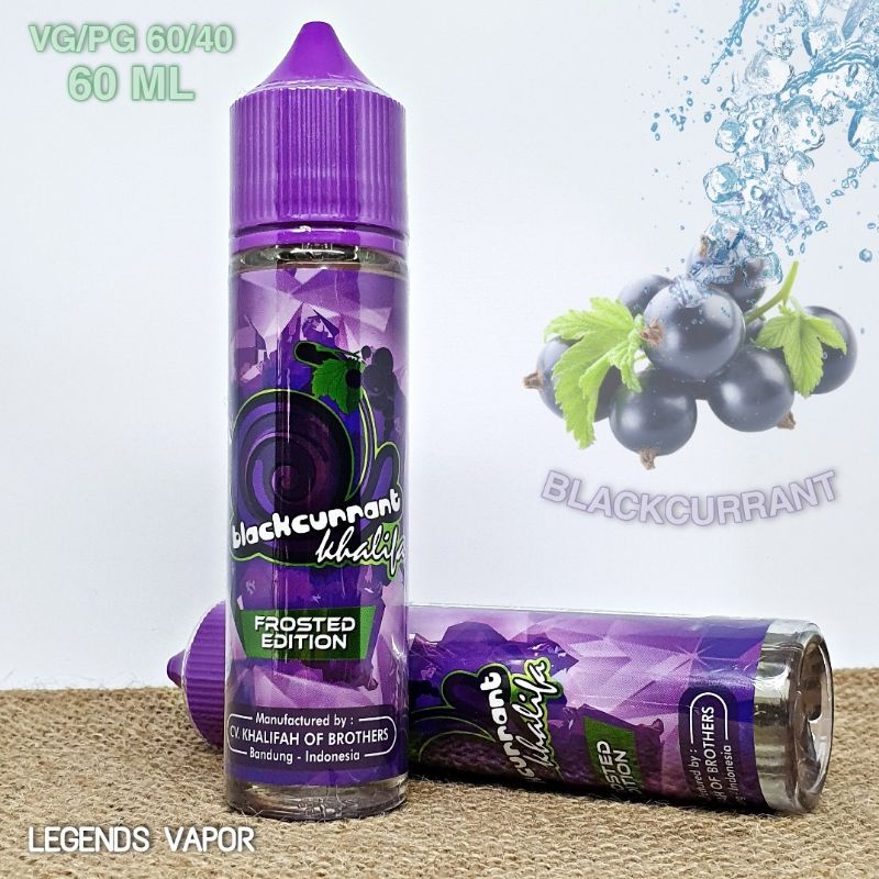 FREEBASE - LIQUID BLACKCURRANT KHALIFA 60ML 3MG AUTHENTIC