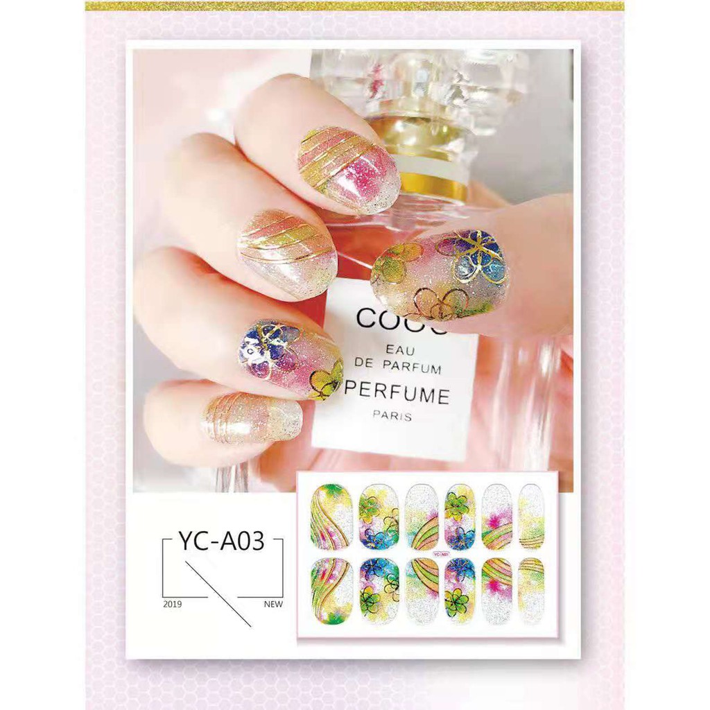 BS891 STIKER KUKU/TEMPELAN KUKU FULL COVER NAIL STICKER