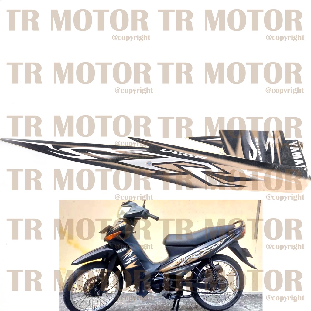 Stiker Motor Vega ZR 2009 Sticker Striping Lis Full Set Motor