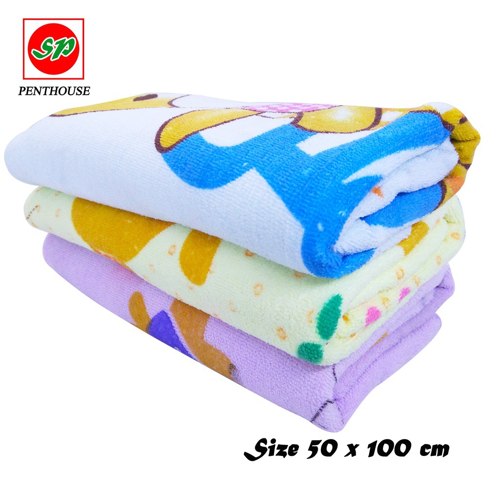 Handuk Mandi Anak Bayi SP PENTHOUSE Motif Karakter 50 x 100 cm - Random Colour