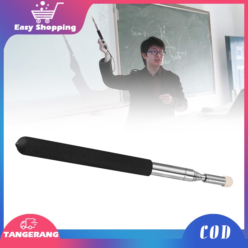 Extendable Pointer Teleskopik 1m Tongkat Penunjuk Whiteboard Untuk Guru Bahan Stainless Steel