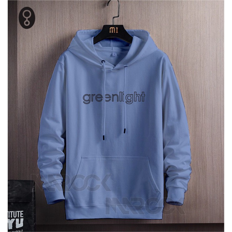 TERMURAH !! COD Jaket Sweater Hoodie Pria Distro Greenlights Original Big Size Jumbo M - XXL