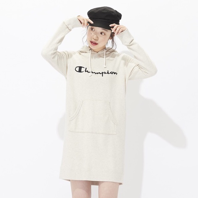 CHAMPION LONGSLEEVE HOODIE DRESS ORIGINAL 100%