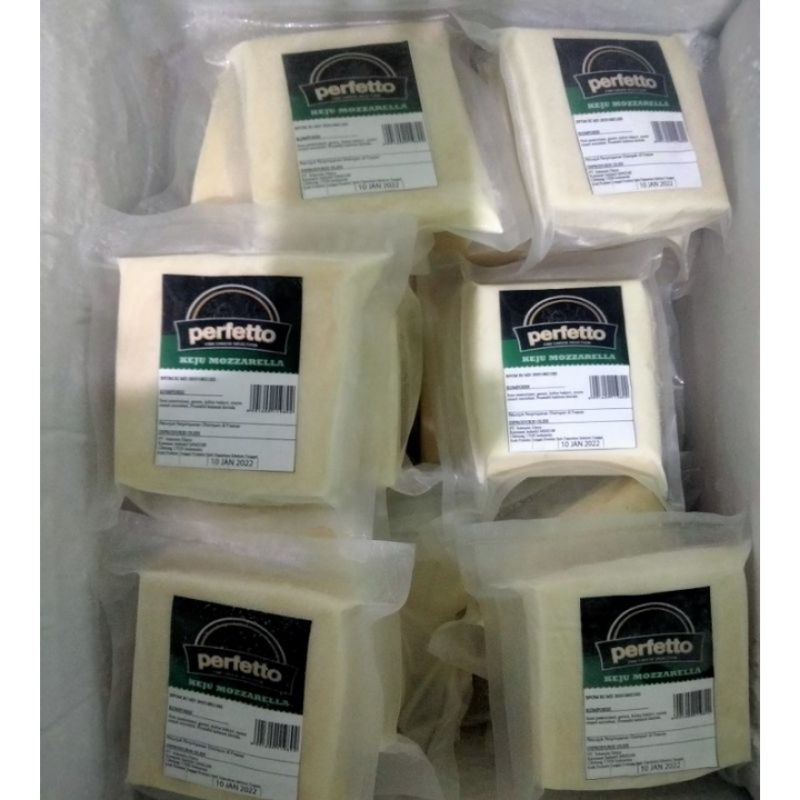 

Keju Mozzarella Perfetto 50gr 100gr 250gr| Mozarella Cheese Perfeto