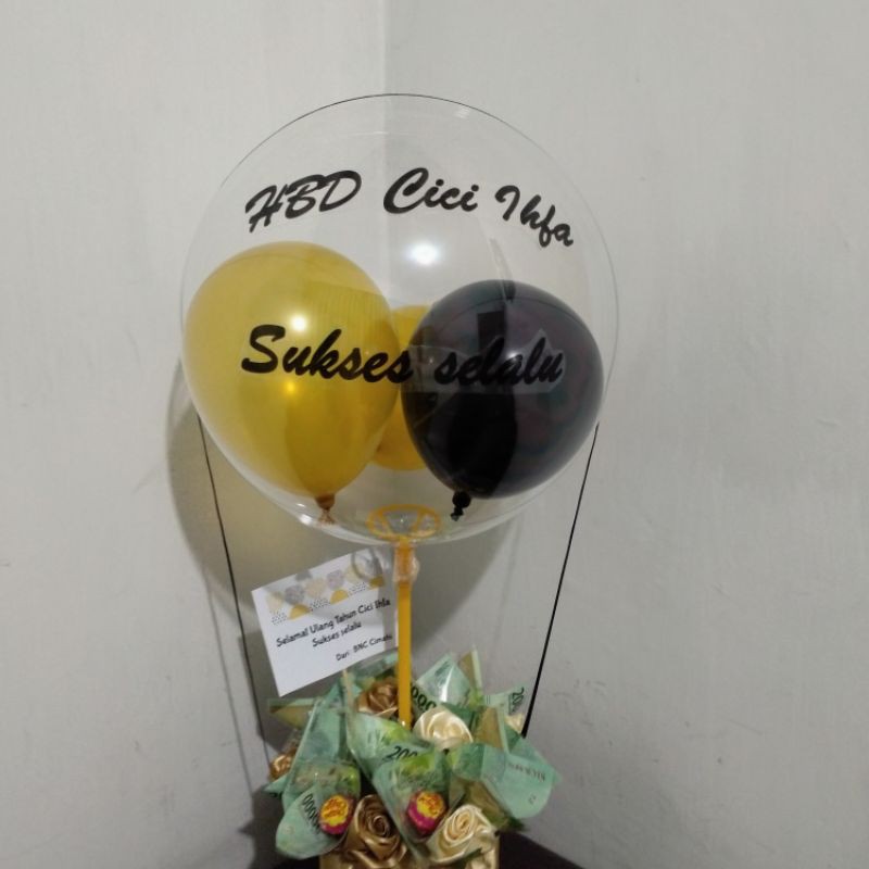 Buket Uang Bunga Balon Wisuda Birthday Graduation