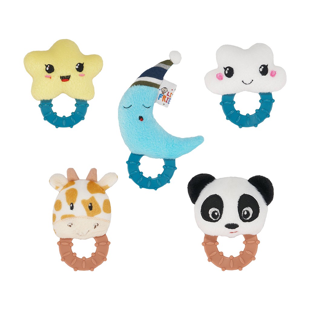 Little Friends Rattle Teether | Mainan Gigitan dengan Kerincingan