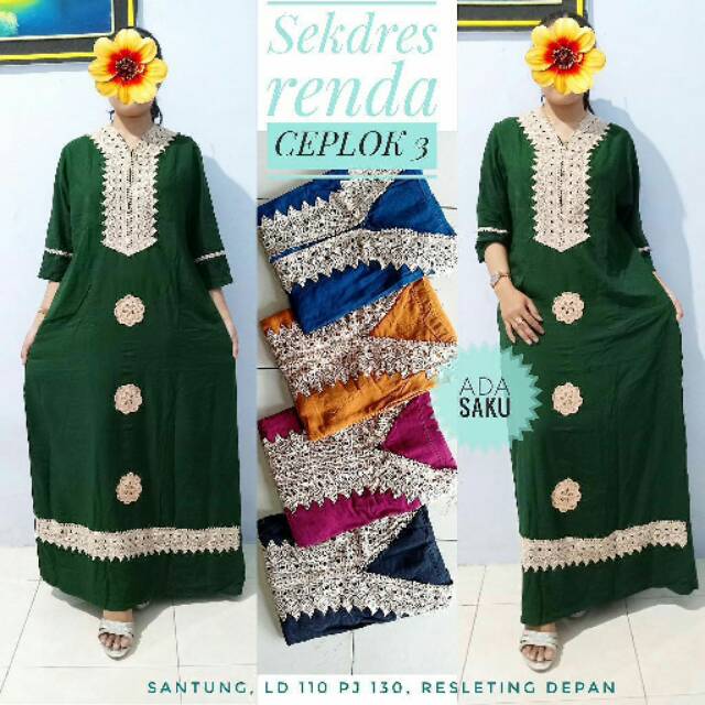 Sekdress Renda Original Batik Pekalongan