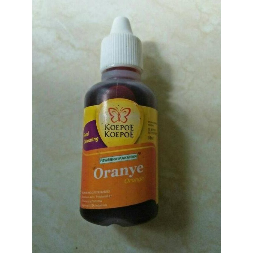 

31.87-Kue- Pewarna Orange+Koepoe-Koepoe 30Ml+Untuk Makanan Dan Minuman -Terlengkap-Termurah-Dijamin.