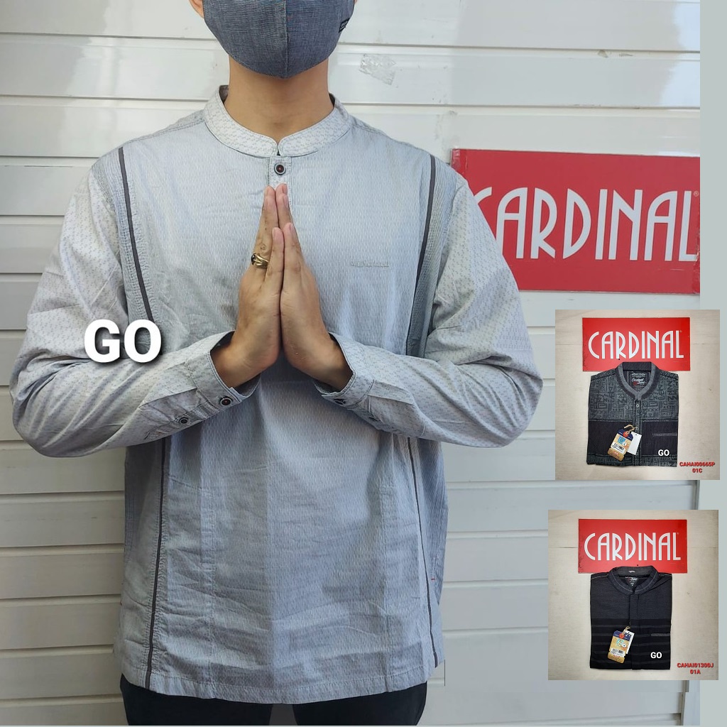 BB CARDINAL KEMEJA KOKO JUMBO,BIG SIZE Taqwa Pakaian Pria Atasan Hem Kemeja Baju Muslim Original Lengan Panjang