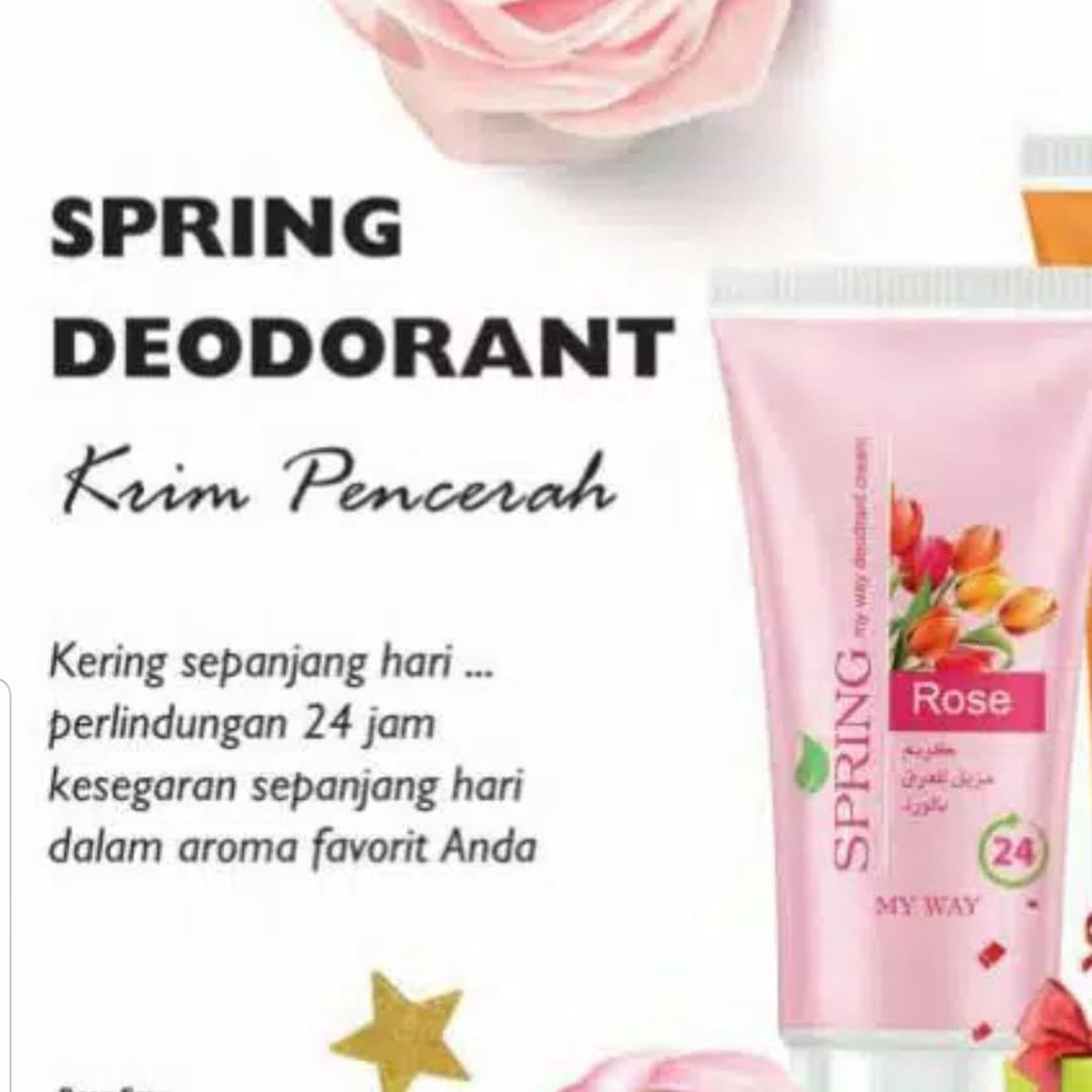 4161 SPRING ROSE DEODORANT CREAM 24H MY WAY - gj36