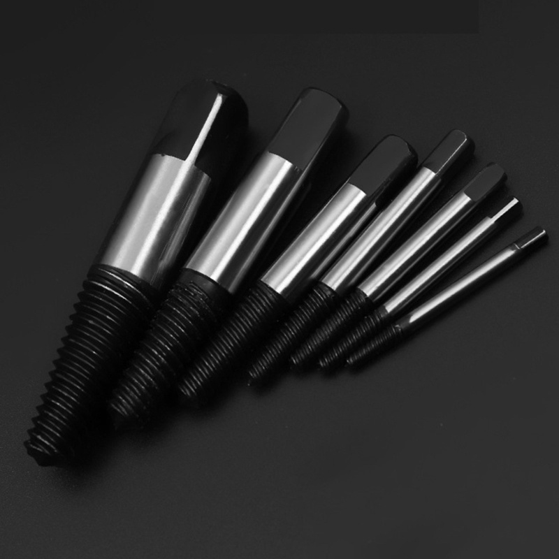 Set Mata Bor Ekstraktor Sekrup Bahan Metal