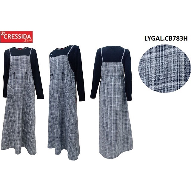 gof CRESSIDA GAMIS WANITA Baju Muslim Cewek Pakaian Syar'i Wanita Original