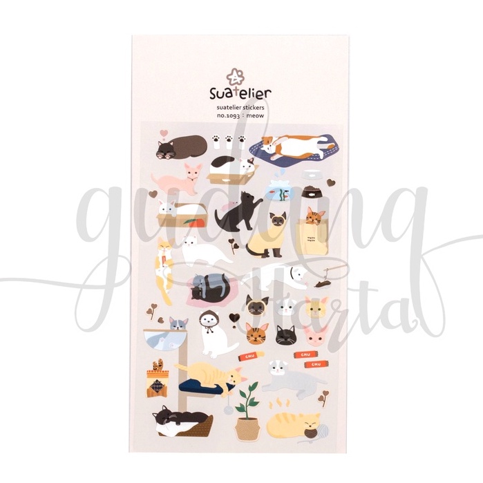 

GCC Stiker Meow Cat Sticker Motif Kucing Meow Meow Lucu Scrapbook DIY GCC 303082