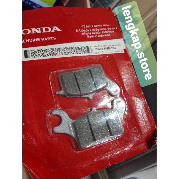 DISPAD / KAMPAS REM DEPAN VARIO TECHNO VARIO 125/150 SCOOPY BEAT 06455-KVB-T01