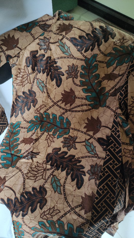 M-l-xl-xxl Batik Tunik Wanita Asj Sa Hrb026 Kenongo Pekalongan Sogan Tulis