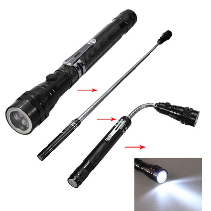 LED Telescopic Flexible Magnetic Pick Up Flashlight -SN17