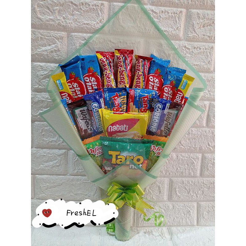 

Buket Snack Bouquet Lebaran Hampers Wisuda Ulang Tahun