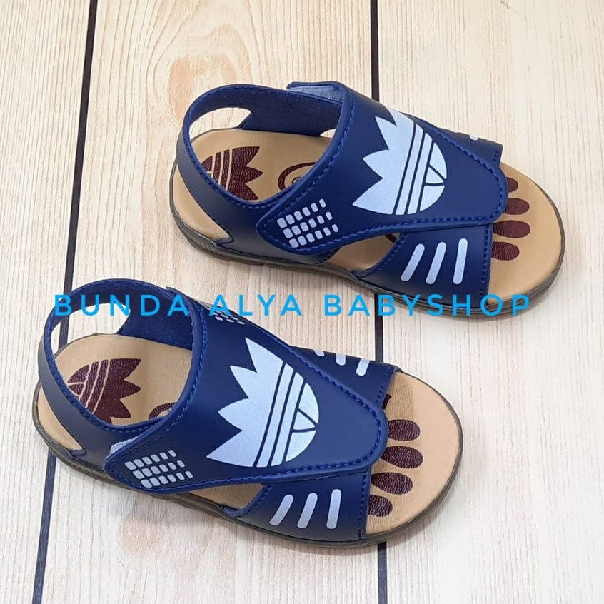 Sendal Anak Laki Laki Usia 8 Bulan 1 Tahun Karet NAVY - Sepatu Sandal Gunung Anak Cowok AntiLicin Size 22 - 24 Alas Karet