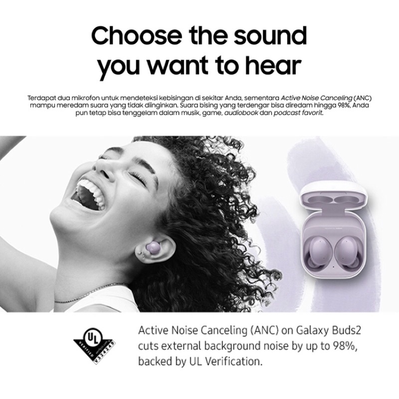 Samsung Galaxy Buds2 Headset Bluetooth Super Clone 1 : 1 OEM Sound by AKG TWS Earphone Wireless