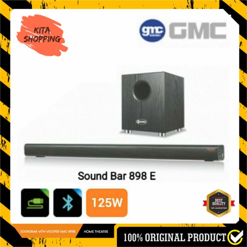Soundbar With Woofer GMC-898E | Speaker home theater subwoofer GWC898E