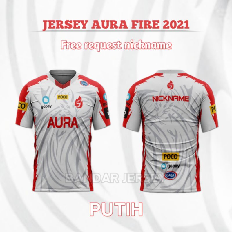 Jersey AURA FIRE 2021 (Free request nickname)