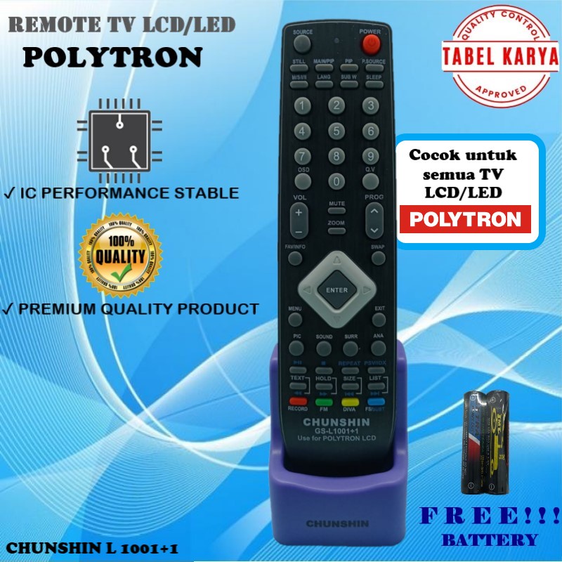 Jual Remote Remot Tv Lcd Led Polytron F Multi Universal Shopee Indonesia