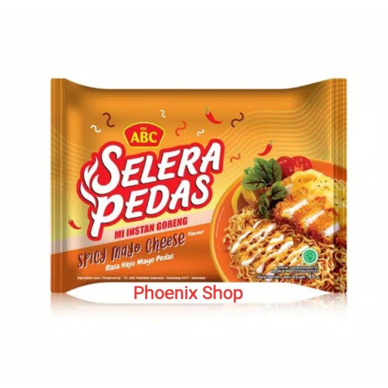 ABC SELERA PEDAS MIE MI INSTANT GORENG RASA SPICY MAYO CHEESE 85 gr